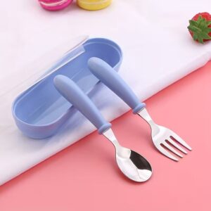 2pcs Baby Training Spoon and Fork Set