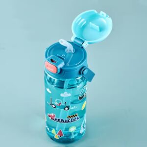 550ml Cute Portable Water Bottle with Straw