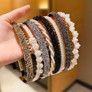 6pcs Non-Slip Pearl Hairbands