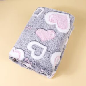 Soft Flannel Baby Blanket (Heart Letter Pattern)